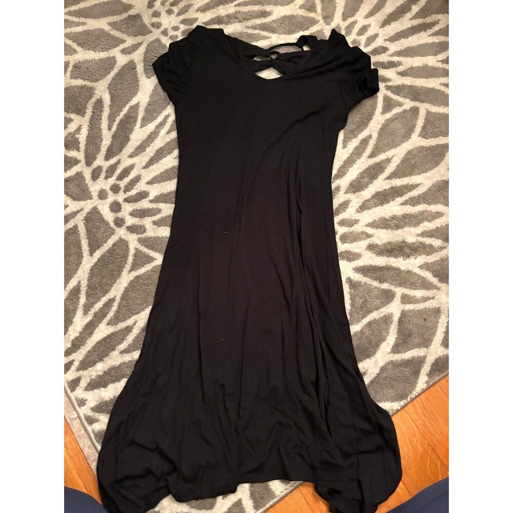 Black Chico’s Mini Swing Dress with Cut Out